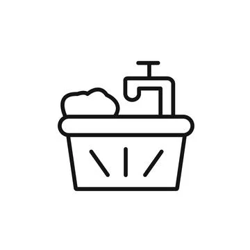 Water soak icon vector set collection for web Stock Illustration
