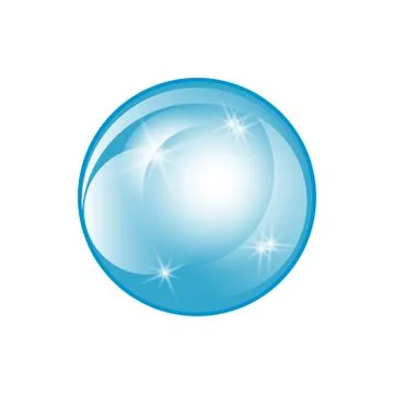 Water soap bubble with soft shadow.. Transparent Isolated Realistic Design El 스톡 일러스트