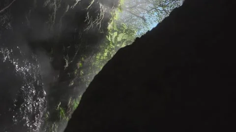 Water source between mountains Stock Footage 293653475