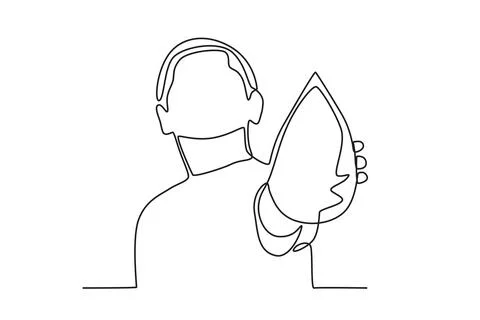 Water is a source of cleanliness Stock Illustration