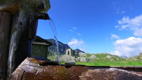 Water source in mountain Stock Footage 77708160