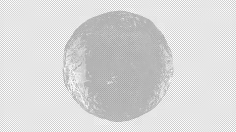 Water sphere looping isolated on alpha background Stock Footage 237685292