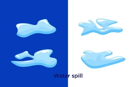 Water spill Stock Illustration