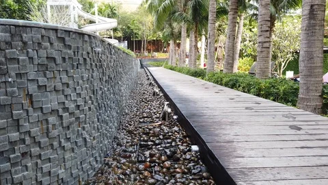  water spills from the pool. Stock Footage 104702370