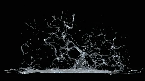 Water Splash 095 Stock Footage 165765545