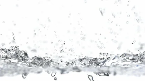 Water splash 3D animation with alpha mask 動画素材 62865054