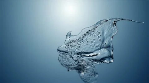 Water splash 3d Stock Footage 22416388