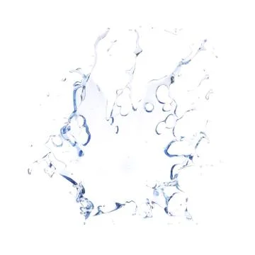 Water Splash 3d illustration Stock Illustration