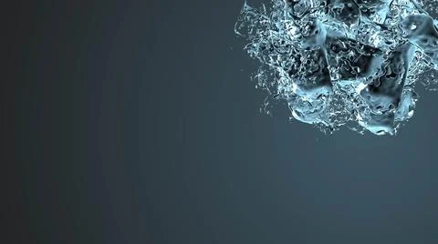 Water splash abstract animation background Stock Illustration