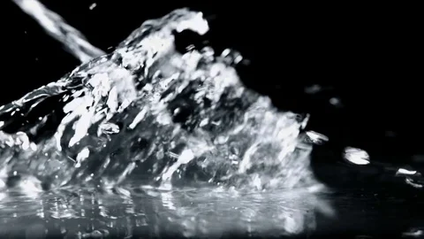 Water Splash Across Screen Stockbeeldmateriaal 73717436