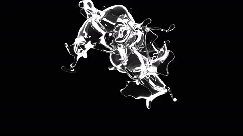Water Splash with ALPHA channel | Stock Video | Pond5