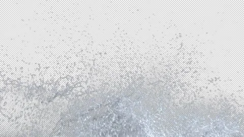 Water splash with Alpha Видео 158791570