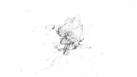 Water Splash, With Alpha Matte Stock Footage 282733389