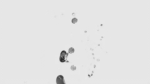 Water Splash, With Alpha Matte Stock Footage 310262701