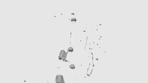 Water Splash, With Alpha Matte Stock Footage 310263077