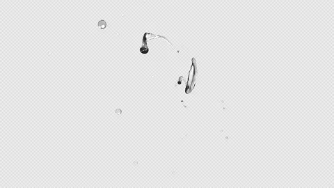 Water Splash, With Alpha Matte Stock Footage 314074054