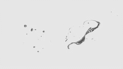 Water Splash, With Alpha Matte Stock Footage 318094833