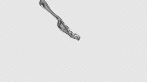 Water Splash, With Alpha Matte Stock Footage 319854742