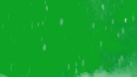 Water splash and liquid droplets explosion with white smoke on green background Stock Footage 332762173