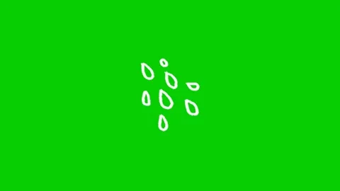 Water Splash Animation Effect Video stock 340537435
