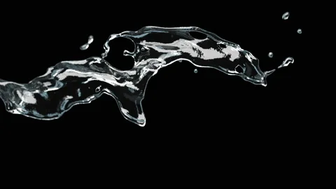 Water splash animation 動画素材 156721126
