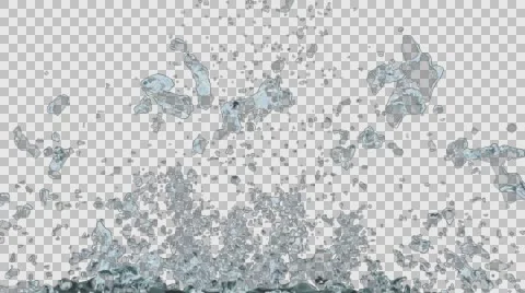 Water Splash Animation v9 Stock Footage 63303479