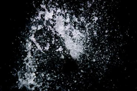Water Splash on black background. Foto stock