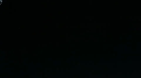 Water splash on black background, slow motion Stock-Footage 61674654