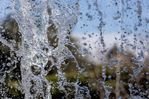 Water splash on blurred background 스톡 사진
