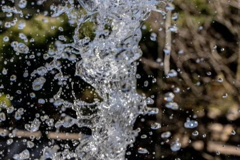 Water splash on blurred background 스톡 사진