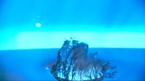 Water Splash Bubbles in the Blue Video stock 59307051