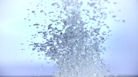 Water Splash Bubbles in the White Stock-Footage 59306163