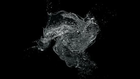Water splash circle background  Stock Photos