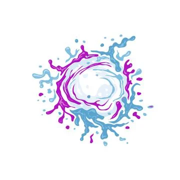 Water splash color vector illustration Stock Illustration