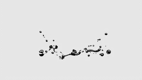Water splash crown Stock Footage 334914630