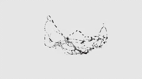 Water splash crown Stock Footage 334914741