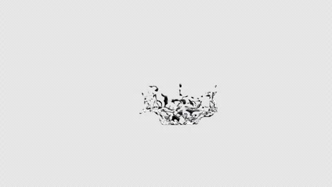Water splash crown Stock Footage 334914800