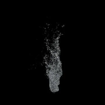 Water splash dark background Stock Illustration