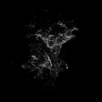 Water splash dark background Stock Illustration