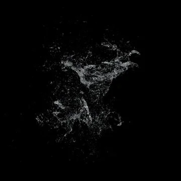 Water splash dark background Stock Illustration