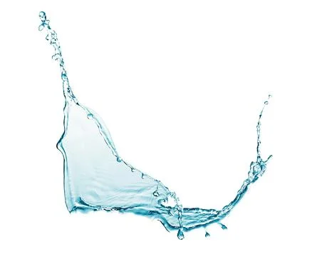 Water splash with drops Stock-Fotos