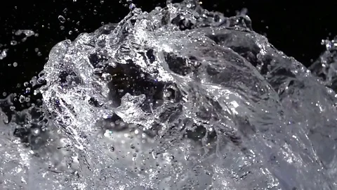 Water splash drops of water Stock Footage 72564245