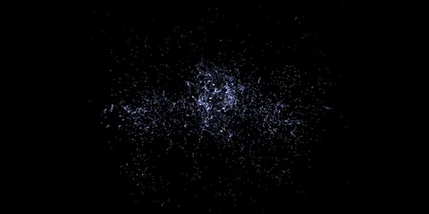 Water splash explode from center around itself Видео 89608983