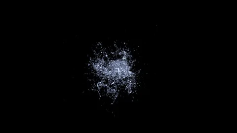 Water splash explode from center Stock Footage 107616636