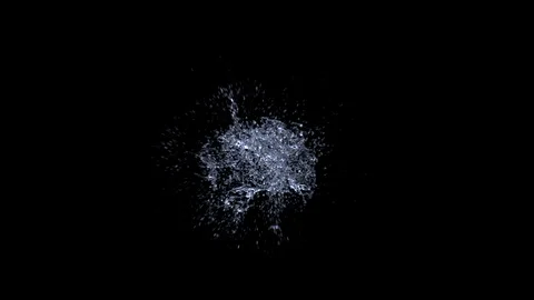 Water splash explode from center Stock Footage 107668311