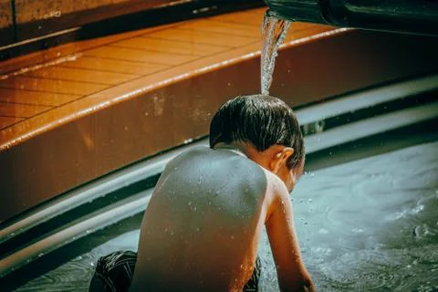 Water Splash Fun Foto stock
