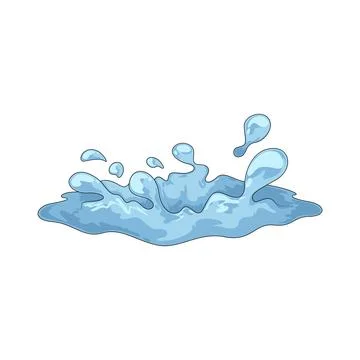 Water splash illustration Stock Illustration