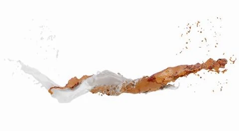 Water splash Isolated 3d Illustrazione stock