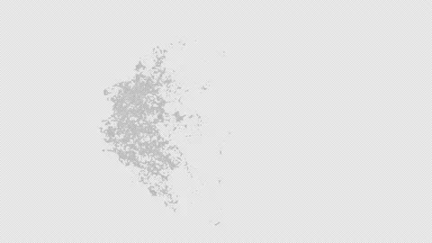 Water splash isolated on alpha background in 4K Stock Footage 237685361