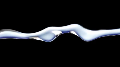 Water splash isolated on black background. 3d rendering Stock Footage 85281838